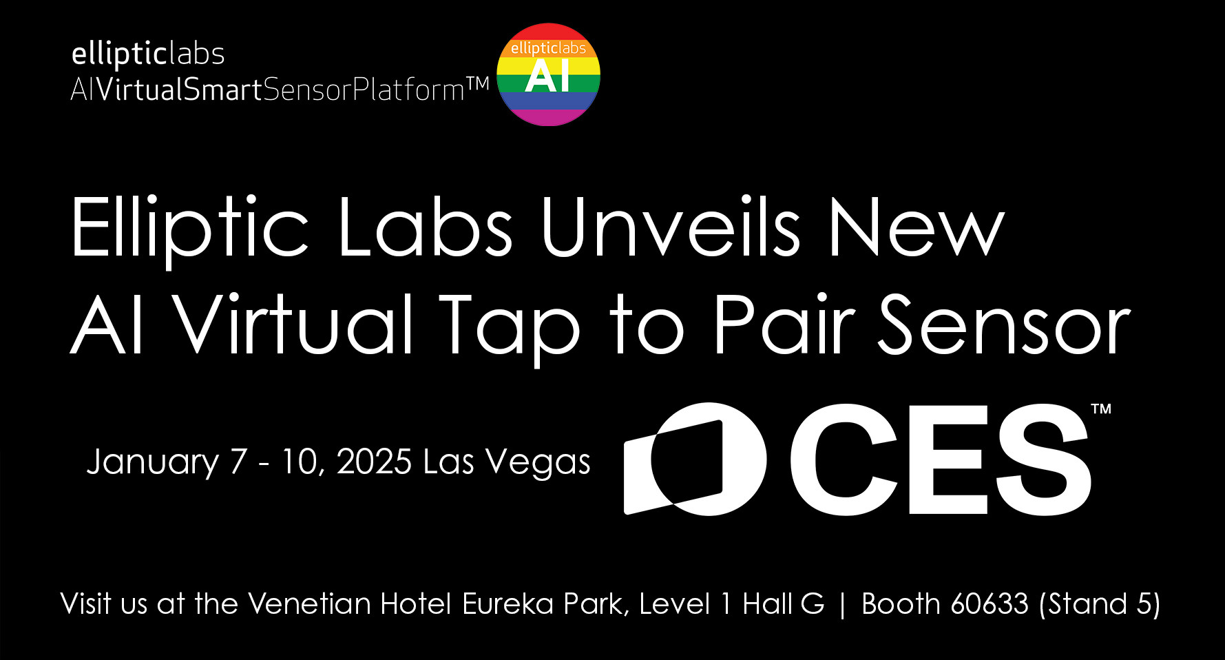 Elliptic Labs Unveils New AI Virtual Tap to Pair Sensor CES 2025