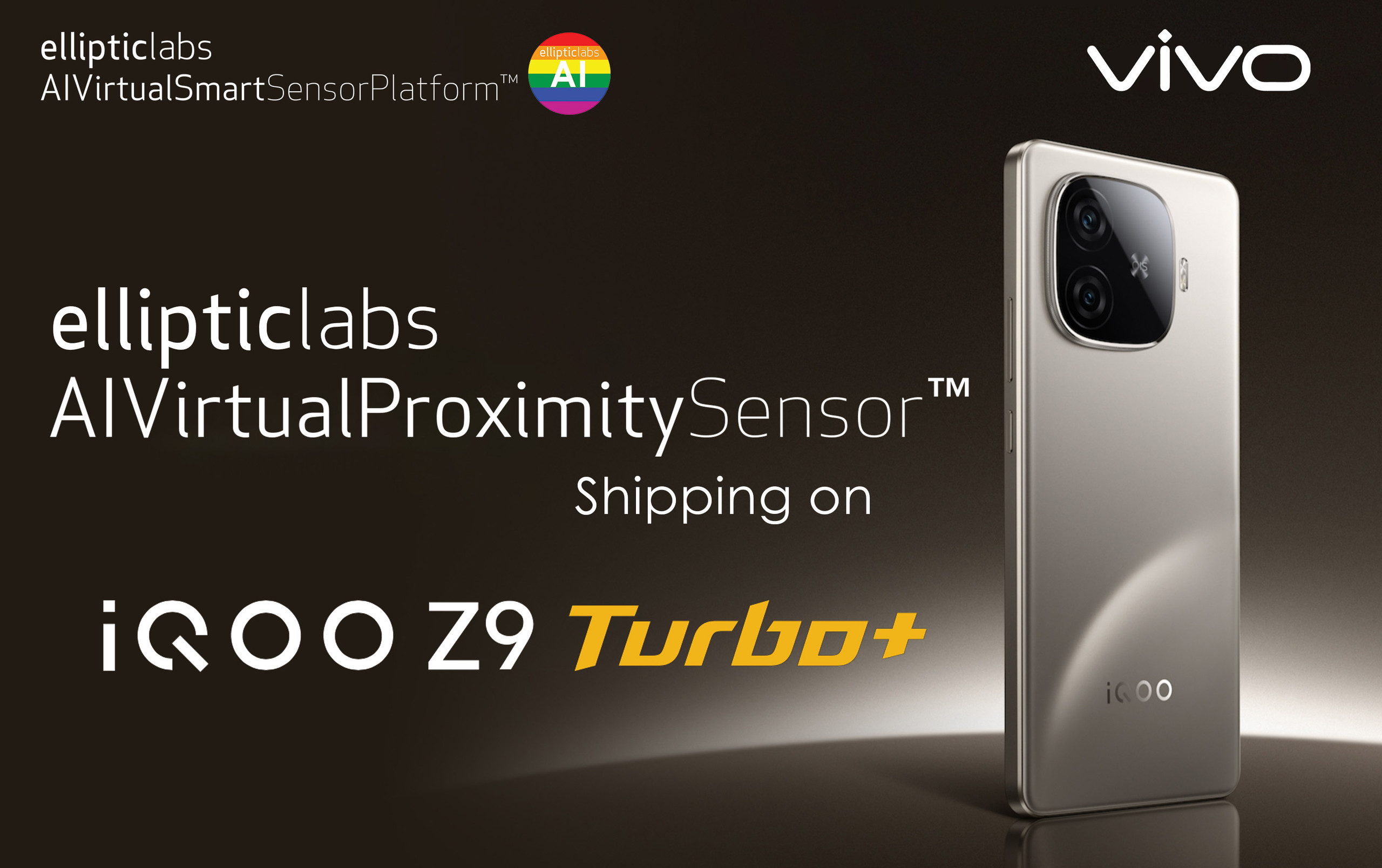 Elliptic Labs Shipping on vivo’s iQOO Z9 Turbo+ Smartphone