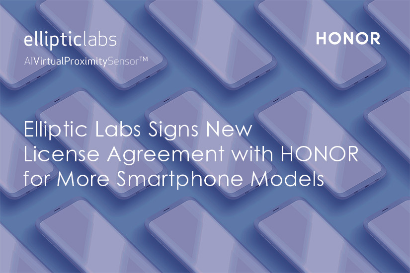 Elliptic Labs与荣耀签署新许可协议, 将合作更多智能手机项目