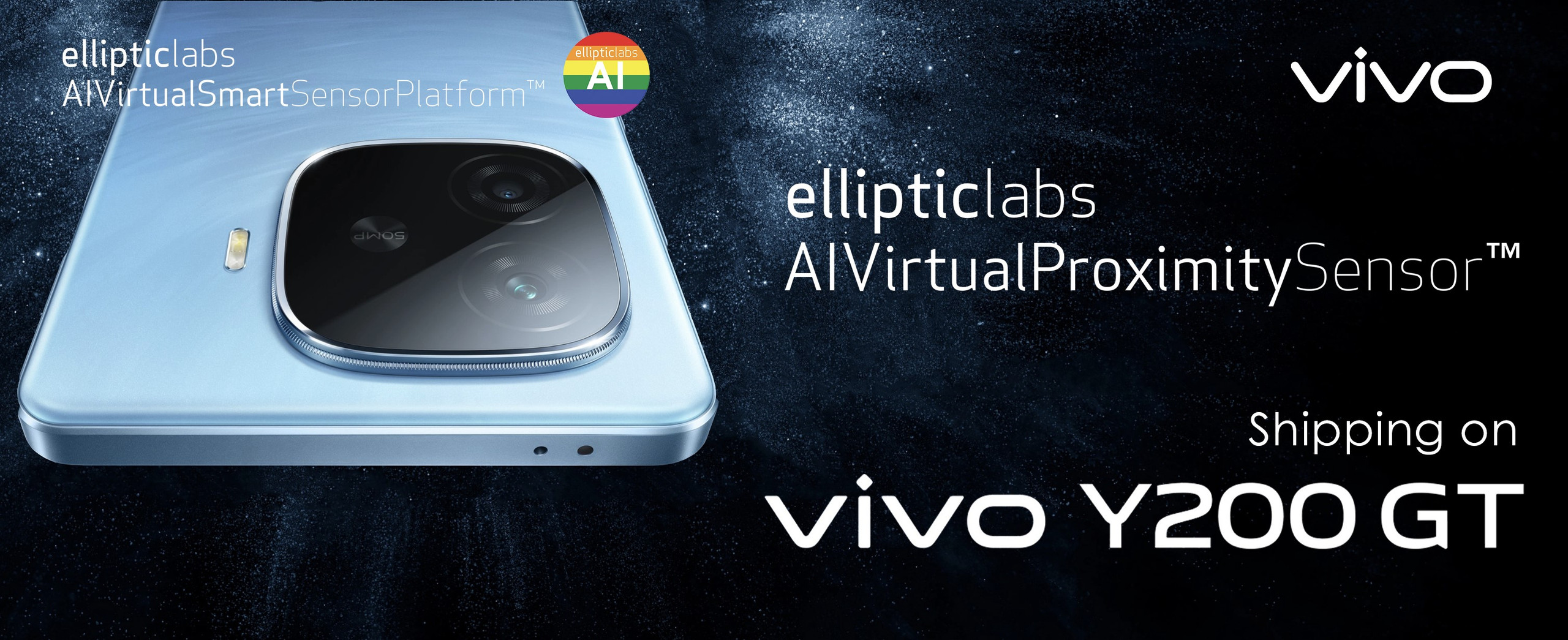 Elliptic Labs Shipping AI Virtual Smart Sensor on vivo’s Y200GT Smartphone